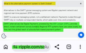 XRP SWIFT overname referentie