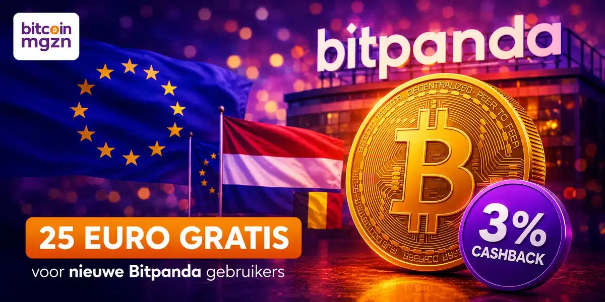 Bitpanda actie 25 euro gratis Bitcoin voor nieuwe gebruikers