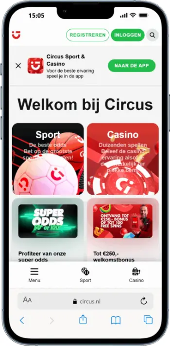 Circus Casino app