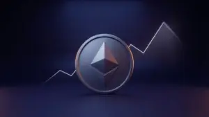 Ethereum token rising as a fading momentum line signals possible bearish divergence